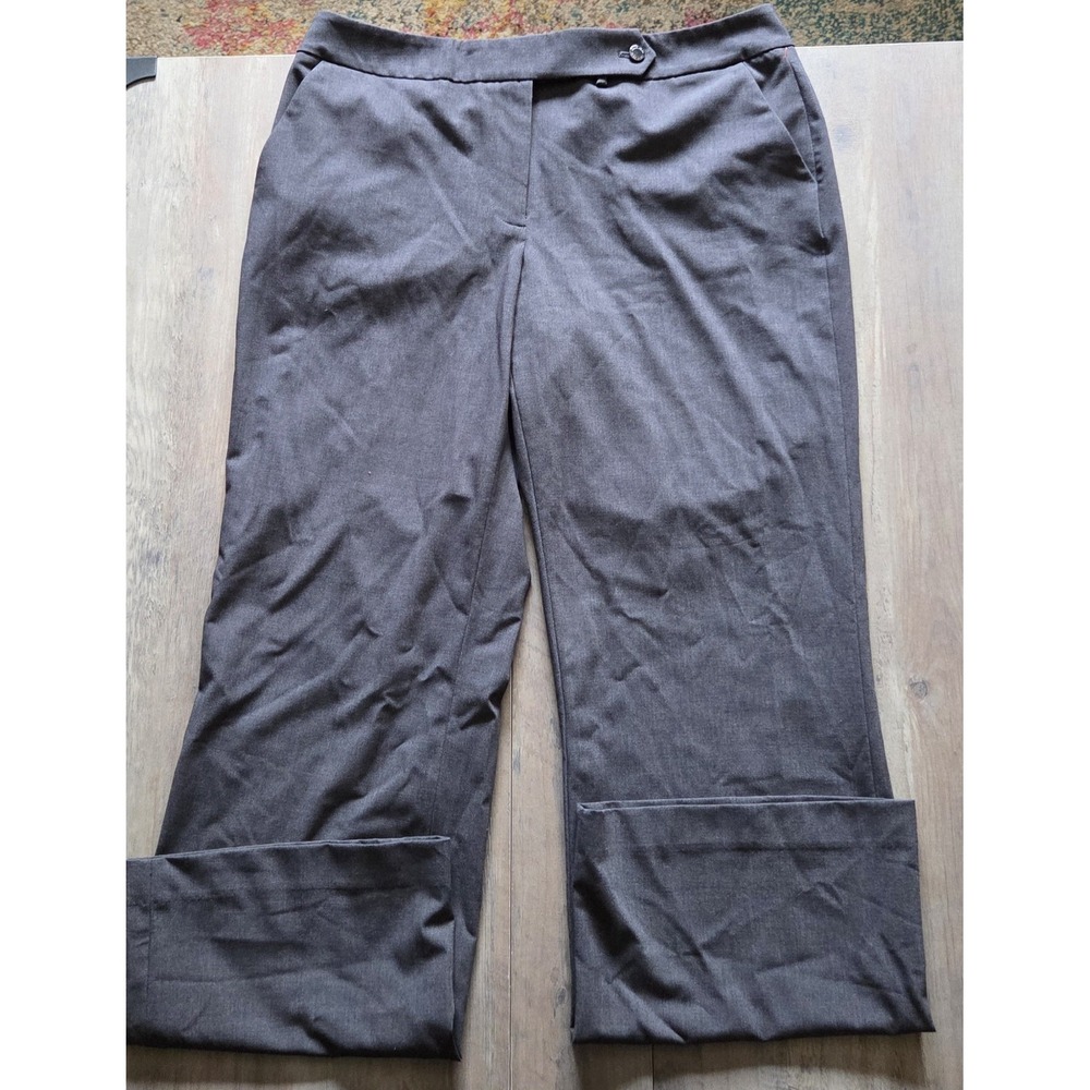 Calvin Klein Classic Fit Gray Dress Pants Women Sz 12 Workwear (31" Inseam)